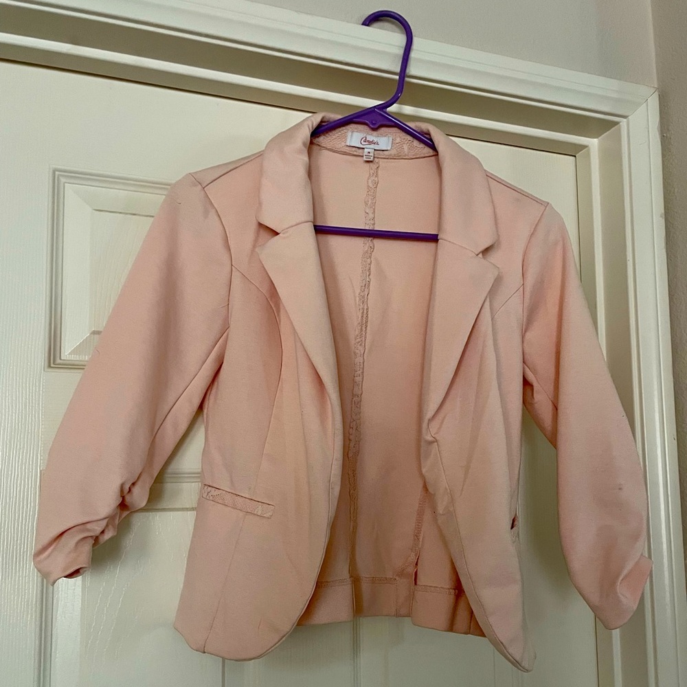 Pink jacket to work or to play